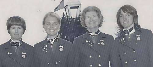 Mrs. Jane Booth, Miss Laura Baugh, Mrs. Robert M. Monsted, Miss Mary Anne Budke